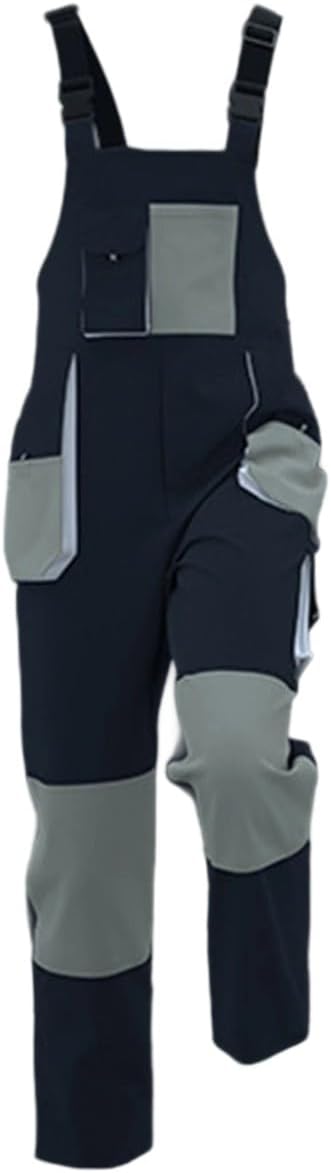 YOUTHUP Mens Bib Overalls Baggy Loose Fit Casual Workwear Dungarees Sloppy Coveralls with Cargo Pockets
