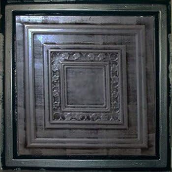 Antyx Antique Silver Black (24x24 PVC) Ceiling Tile