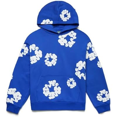 Denim Tears Pullover Hoodie, Blue and White
