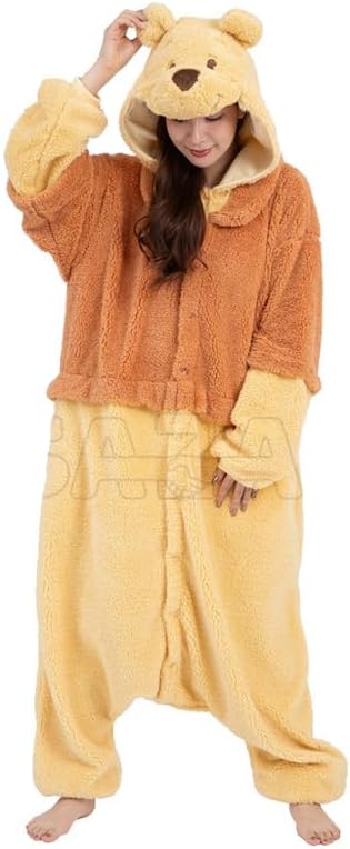 SAZAC Character Plush Costume, Free Size, Sanmemo Series, Disney Pooh