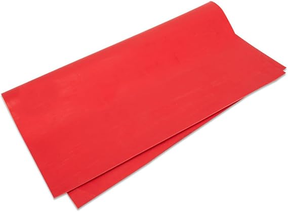 Red Silicone Rubber Solid Thick Pad 500X500mm High Temperature Resistant Plate Nonslip Board Durable Craft Mats,Thickness 1mm