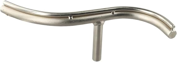 Stable Handling Lathe Tool Rest for Wood Woodworking Curved Tool, Round Hardened Steel Top