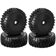 RC Repair Parts Compatible with ARRMA for Trxs for Redcat for Team for Losi for Kyosho for HSP for Hobao 1/8 RC Car Parts 4Pcs 118Mm Tires(Black)