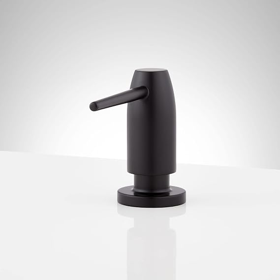 Signature Hardware 457681 Contemporary Soap Dispenser - Matte Black