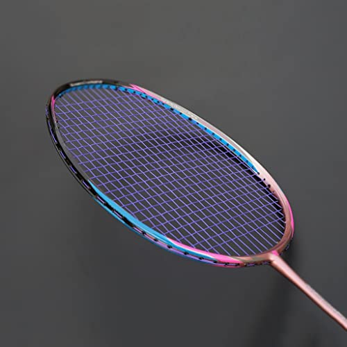65G Professional Carbon Fiber Badminton Racket Raquette Super Light Weight Multicolor Rackets 22-35lbs Sports Force Padel