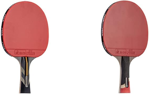 STIGA Raptor Performance Ping Pong Paddle - 7-ply Carbon Fiber Blade - 2mm Premiere Sponge for a Larger Sweet Spot - Flared Handle for Increased Control - Performance Table Tennis Racket