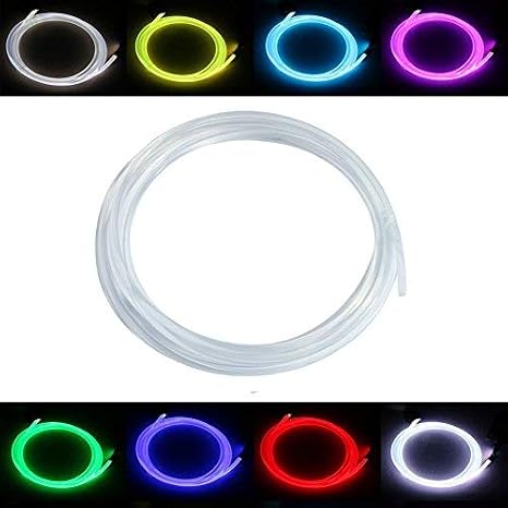 PMMA Optic Fiber Light Cable Side Glow for Fiber Optical Lighting Decoration and High-Brightness Star Ceiling Led Kit Light - [Ф0.06in/1.5mm*1m]