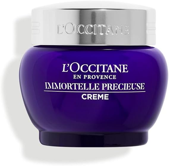 L'OCCITANE Immortelle Değerli Krem: Gözenek Görünümünü En Aza İndirin, Nemlendirin, Cilt Dokusunu İyileştirin, Sadece 2 Haftada Pürüzsüz İnce Çizgiler*, Immortelle Esansiyel Yağı ile