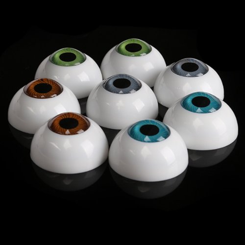 26mm Half Round Eyeball Eyes for DIY Craft Doll Bear Dollhouse Decor Pack of 8