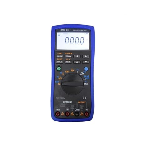 Portable Digital Multifunction Process Calibrator Measuring Current, Resistance, Voltage for Calibration of Process Control Instruments, Temperature & Pressure, Flow Transmitters | Model: BTH C9