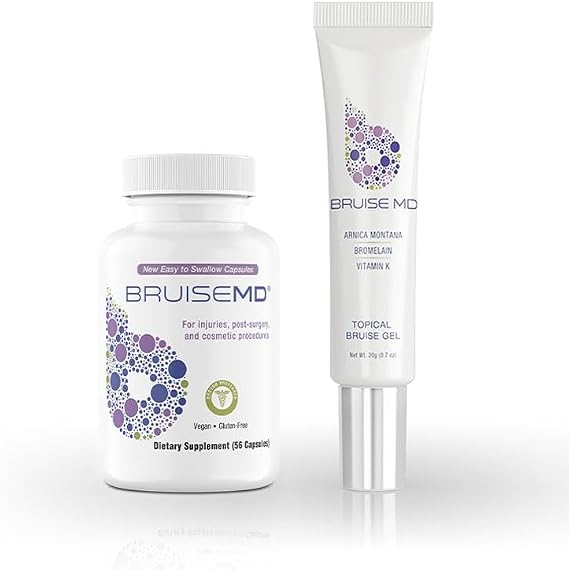 Supplement & Gel Bundle | Combination Treatment | Help Clear Bruises & Reduce Swelling