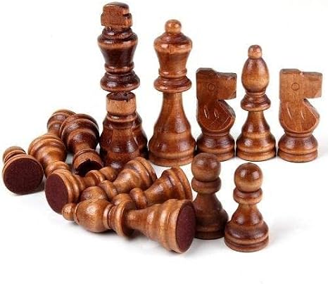 Ahşap Satranç Taşları No:35 Büyük 9cm