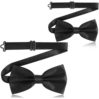 vivinin 2PCS Bow Ties for Men, Adjustable Bow Tie, Classic Bow Tie
