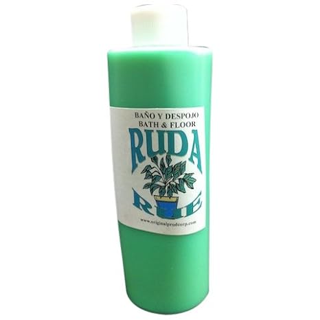 Original Botanica Ruda Bath and Floor Wash Spiritual Cleansing Negative Energy Protection Herb Purification, to Attract Good Luck and Prosperity, 8oz