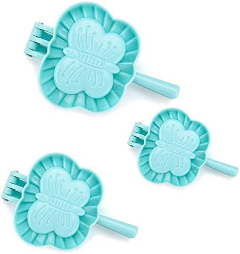 Ravioli Dumpling Maker Set - 3 Pcs Manual Chinese Dumpling Pie Ravioli Maker Mold Cutter Gyoza Empanada Mould Pastry Dough Press Tool for Home Kitchen