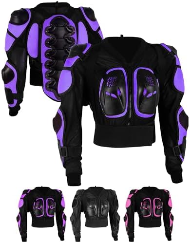 Ladies Motorcycle Body Armour Jacket CE Approved Womens Motocross Motorbike Spine & Chest Protector Riding Gear