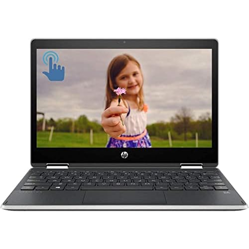 HP Pavilion x360 2-in-1 11.6 HD Touch-Screen Laptop, Intel Pentium N5000, 4GB DDR4 RAM, 512GB Solid State Drive, WiFi, Bluetooth, Webcam, HDMI, Windows 11, Ash Silver