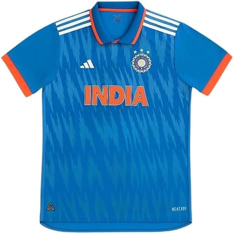adidas India Cricket ODI Replica Jersey Regular Fit (M) Bright Blue