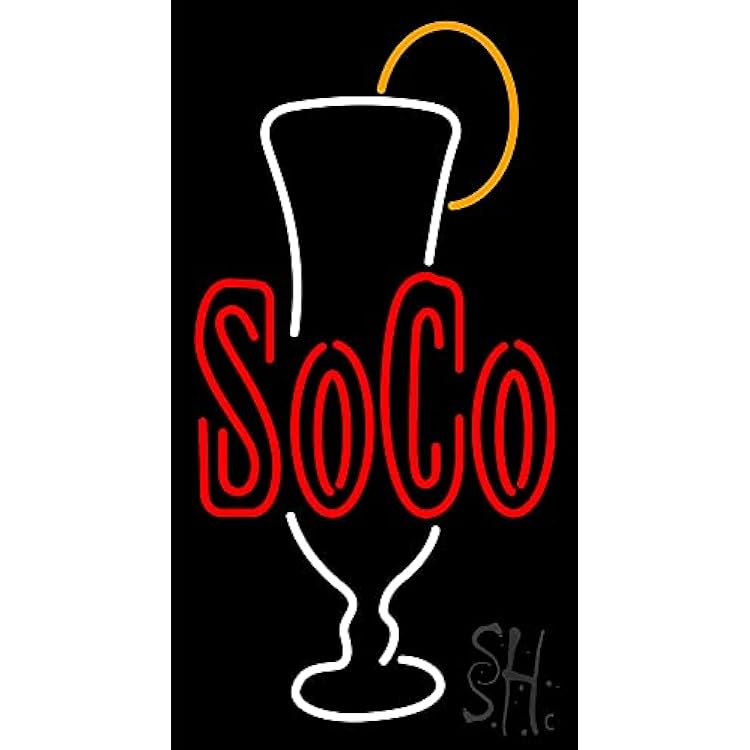 Soco LED Neon Sign 20 x 37 - inches, Black Square Cut Acrylic Backing, with Dimmer - Bright and Premium built indoor LED Neon Sign for Defence Force.