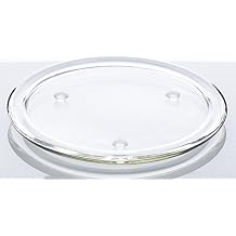 Richland 8" Glass Pillar Plate Set of 8 Candle Coaster Base
