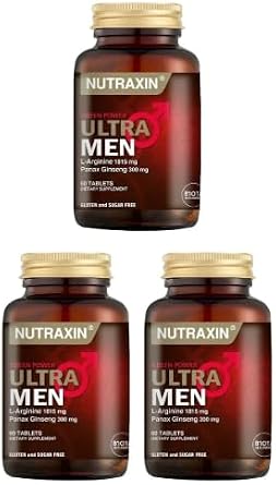 Nutraxin Ultra Men 60 Tablet, Erkekler İçin Vitamin Takviyesi, 3 Al 2 Öde