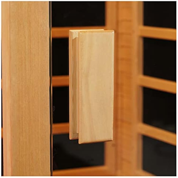 Wooden Hemlock Sauna Door Handle 7.87 x 2.76 x 0.98 for Sauna Room or Any Door, Sauna Accessories for Infrared Steam Barrel Saunas with Screws