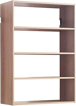 Devi Oak Wall Mounted Walk in Wood Closet System