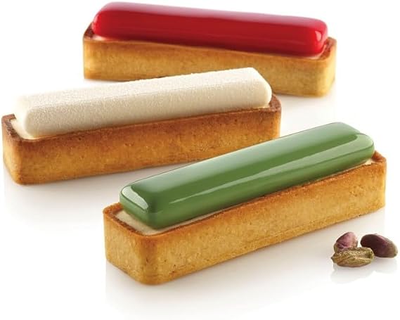 Delikli Tart Kalıbı Dikdörtgen-6 Ad-4.5x12x2 cm