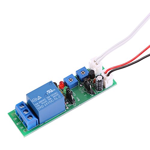 Timer Switch Module, Akozon Timer Relay Module DC 5V 12V 24V Adjustable Cycle Timer Delay OnOff Switch Relay Module DC24V, 0-15 minutes