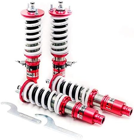 Godspeed MSS0110-C MonoSS Coilovers Lowering Kit, Ride Height And Damping Adjustable, compatible with Honda Civic (EK) 1996-00