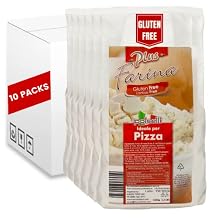 10 Pack Gluten Free Flour, Multi Use Flour Mix for Pizza, Bread, Pasta or Baking, Wheat-Free Flour, Product of Italy, 10 x 2.2 lbs, 1 kg