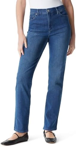 Gloria Vanderbilt Womens Amanda Classic High Rise Tapered Jean Petite