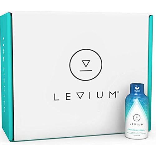 Levium Calming Stress Relief Vitamin Supplement | Natural Mood Boosting Liquid Shots 30 Day Supply