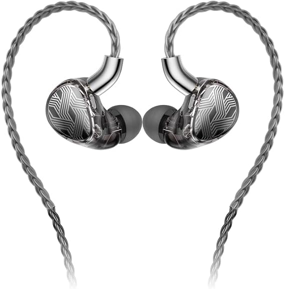 FiiO FA19 10 Balanced Armature in Ear Monitors | Audiophile Earphones with Detachable Pure Silver MMCX Headphone Cable