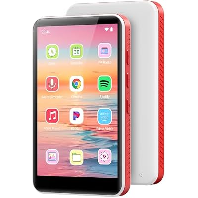 64GB MP3 Player with Bluetooth and WiFi, Android 13.0, 4.0 HD MP3 & MP4 Players Touch Screen and Speaker, Preloaded Spotify, Pandora, Audible, Amazon Music, Up to 1TB