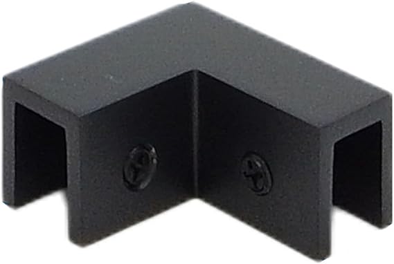 90 Degree Sleeve Over Glass Clamp SSOC90 Matt Black