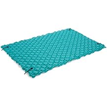 Intex 56841EP Giant Inflatable Floating Water Mat Relaxing Platform Pad for Pools and Lakes with 4 Connect 'n Float Connectors, Teal