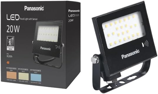 PROJECTOR WITH PANASONIC LED SENSOR, WARM WHITE LIGHT 20W 1510LM 3000K [Energy Class F]
