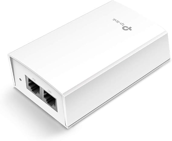 TP-Link Omada 48V PoE Injector, Gigabit, Up to 24W (POE4824G) | Passive PoE Adapter, Wall Mountable, Plug&Play