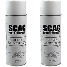 Scag 2PK Genuine OEM 12oz Can Orange Cat's Eye Gold Spray Paint 48521