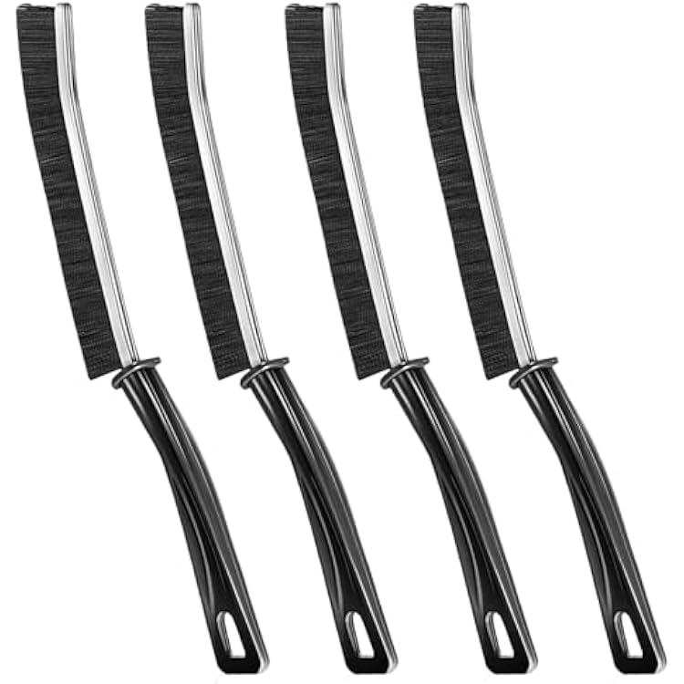 4PCS Crevice Cleaning Brush, Bathroom Gap Cleaning Brush,Dead Corners Multifunctional Brushes,Multifunctional Window Slots, and Brushes, for Bathroom Kitchen Tiles Window Slots