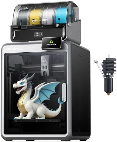 Creality K2 Combo 3D Printer, Multicolor Printing with CFS Bundle with Creality K2 3D Printer Ceramic Heating Block Kit