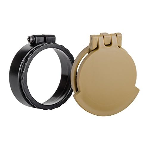 Tenebraex Ocular Flip Cover with Adapter Ring Compatible with Nightforce ATACR and Steiner M5 Xi Scopes, RAL8000Black UAR015-FCR
