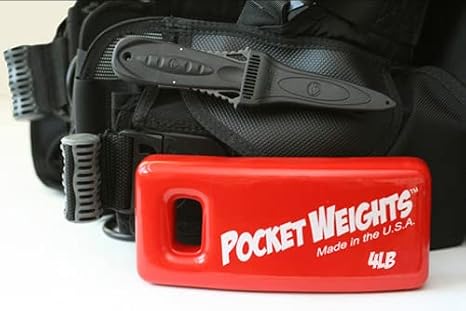 Pocket Weights BCD Scuba Weights (Singles) for Weight-Integrated BCDs