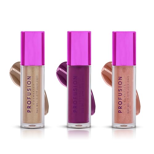 Profusion Cosmetics Euphoric Glam On The Go Lipstick, Explore Radiant Lips With Our Limited Edition Mini Sparkling Trio Kit for Stunning Holiday