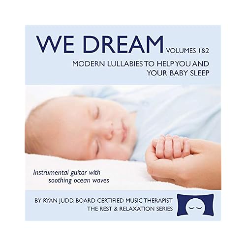 2-Disc Lullaby CD Set - We Dream: Volumes 1 and 2 - Helps You and Your Baby Fall Asleep - Soothing Music with White Noise