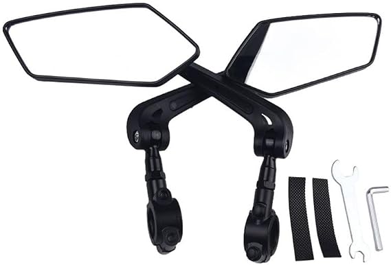 2PCS Bike Mirrors for Handlebars for Specialized Turbo Levo R Comp 2026,360 Adjustable Rotatable Wide Angle Mirror Accessories