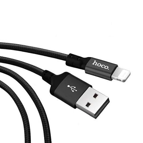 HOCO X14 Charging Cable for Phone XS MAX XR X 8 8 Plus 7 7 Plus 6s 6s Plus (Black, 6ft)