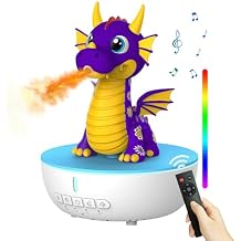 Dragon Essential Oil Diffuser, Ultrasonic Aromatherapy Humidifier with Remote Control & White Noise, 7 LED Colors, Timer & Auto-Off, Large Room Diffuser