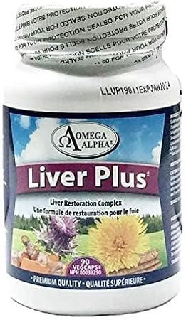 Omega Alpha Liver Plus-Liver Healthy Support Formula 90 Veg Capsules